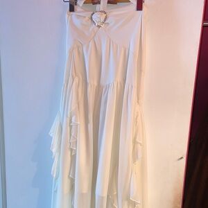Elegant White Women's dress